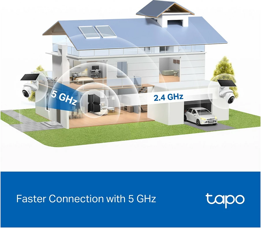 Kamerë sigurie TP-Link Tapo 4K 8MP Pan/Tilt, bateri 10000mAh, panel solar, IP65, e bardhë