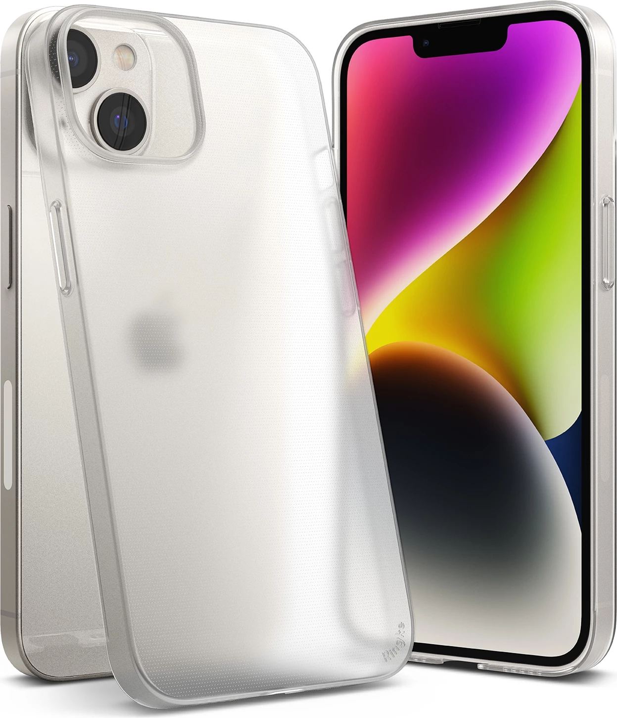 Mbështjellës Ringke Slim për iPhone 14 Plus, ultra i hollë, gjysmë-transparent