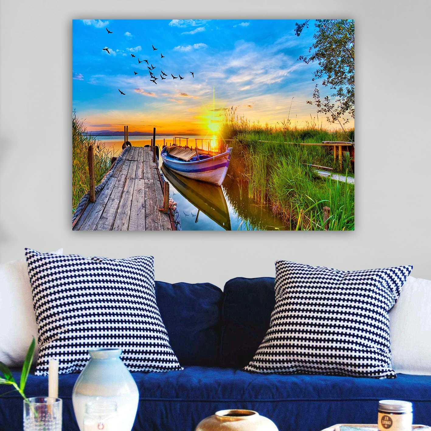 Pikturë dekorative në kanavacë, shumëngjyrëshe, 70x100cm, 77426968_70100