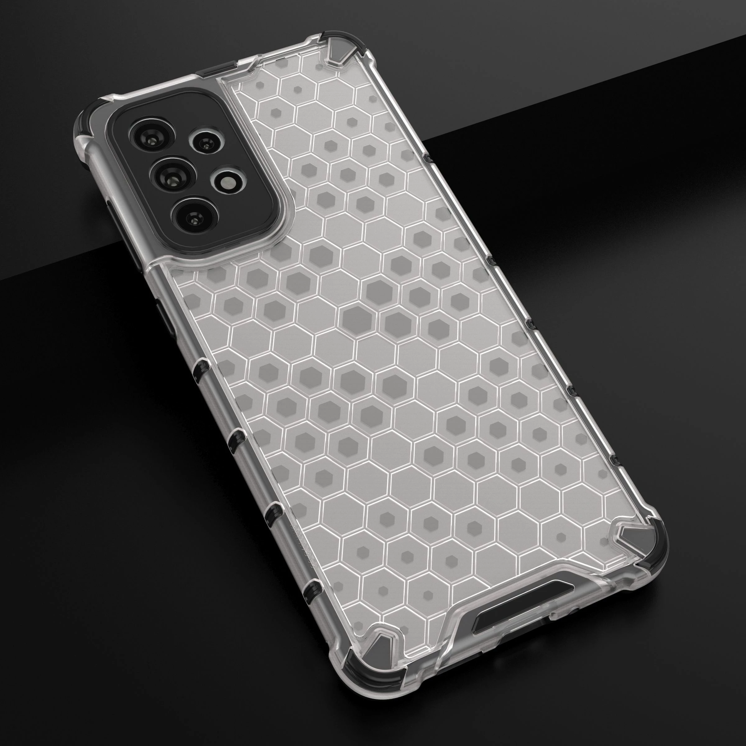 Mbështjellës Hurtel Honeycomb për Samsung Galaxy A73, transparent