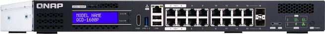 Switch QNAP QGD-1600P-4G, 16+4 porte, PoE, rackmount