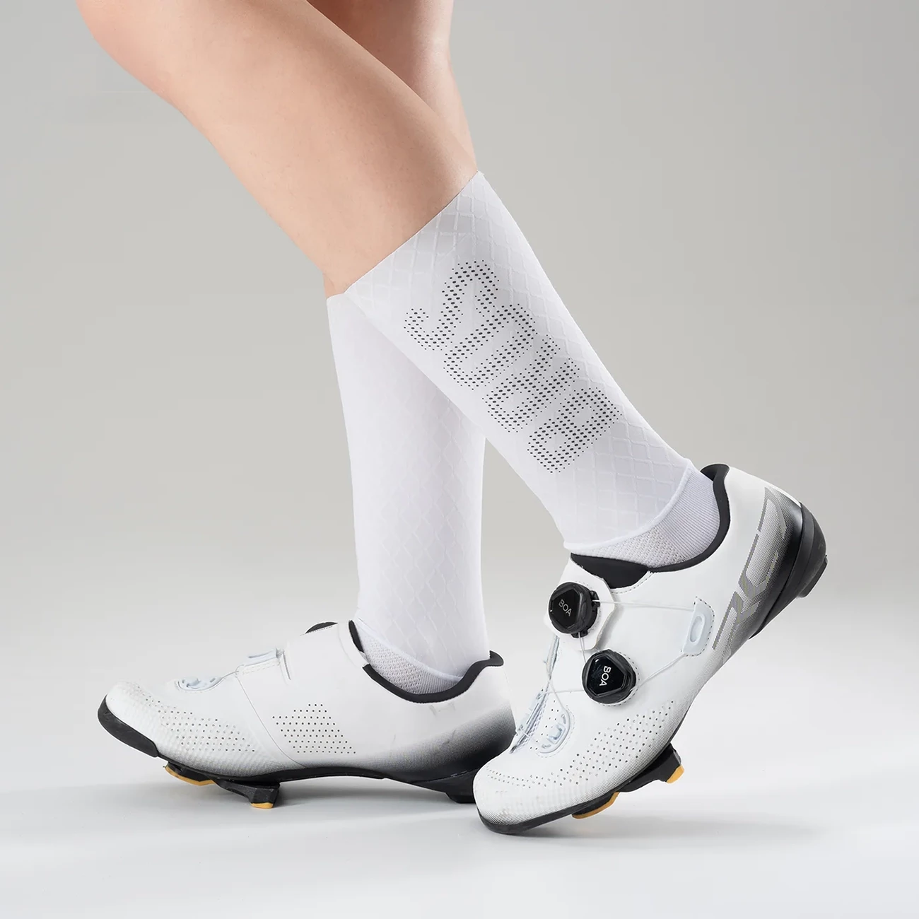 Çorape çiklizmi Rockbros Cycling Socks, madhësi 43-46, ventilim mesh, antibakteriale, e bardhë