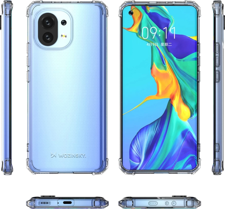 Mbështjellës Wozinsky për Xiaomi Mi 11, anti-shok, transparent