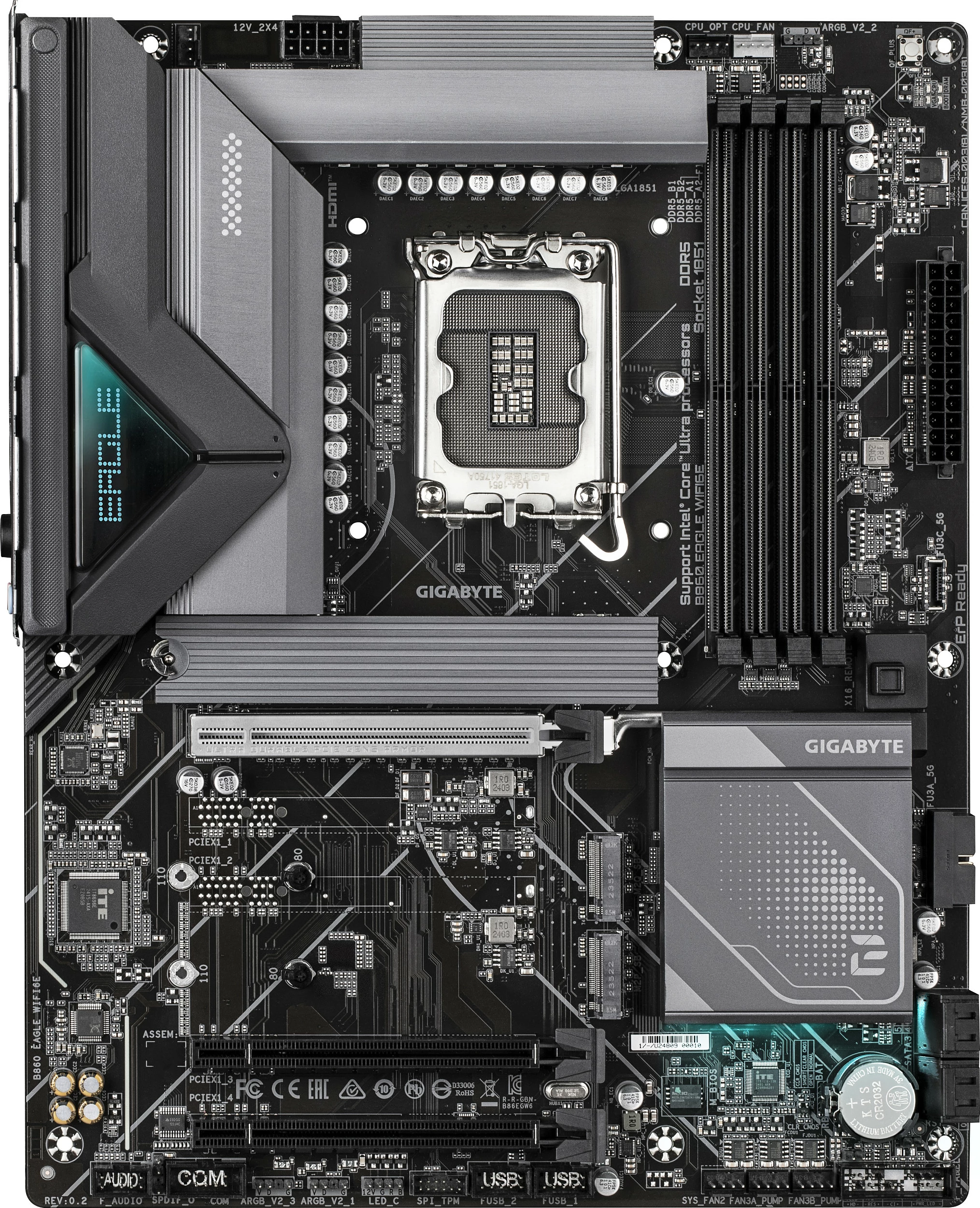 Kartelë grafike Gigabyte B860 EAGLE WIFI6E, 16GB, e zezë