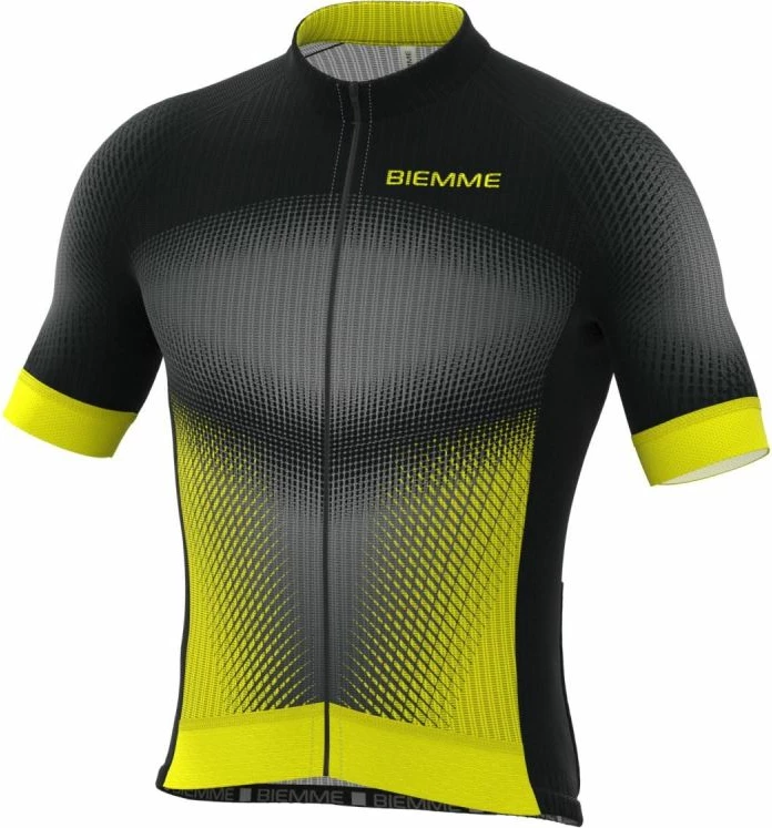 Maicë biçiklete Biemme për meshkuj, zi verdhë