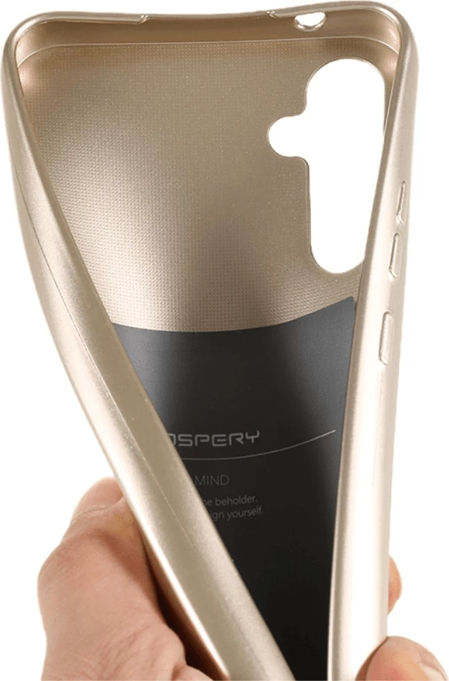 Mbështjellës Goospery Jelly Thin Silicone për Samsung Galaxy A34, ngjyrë ari