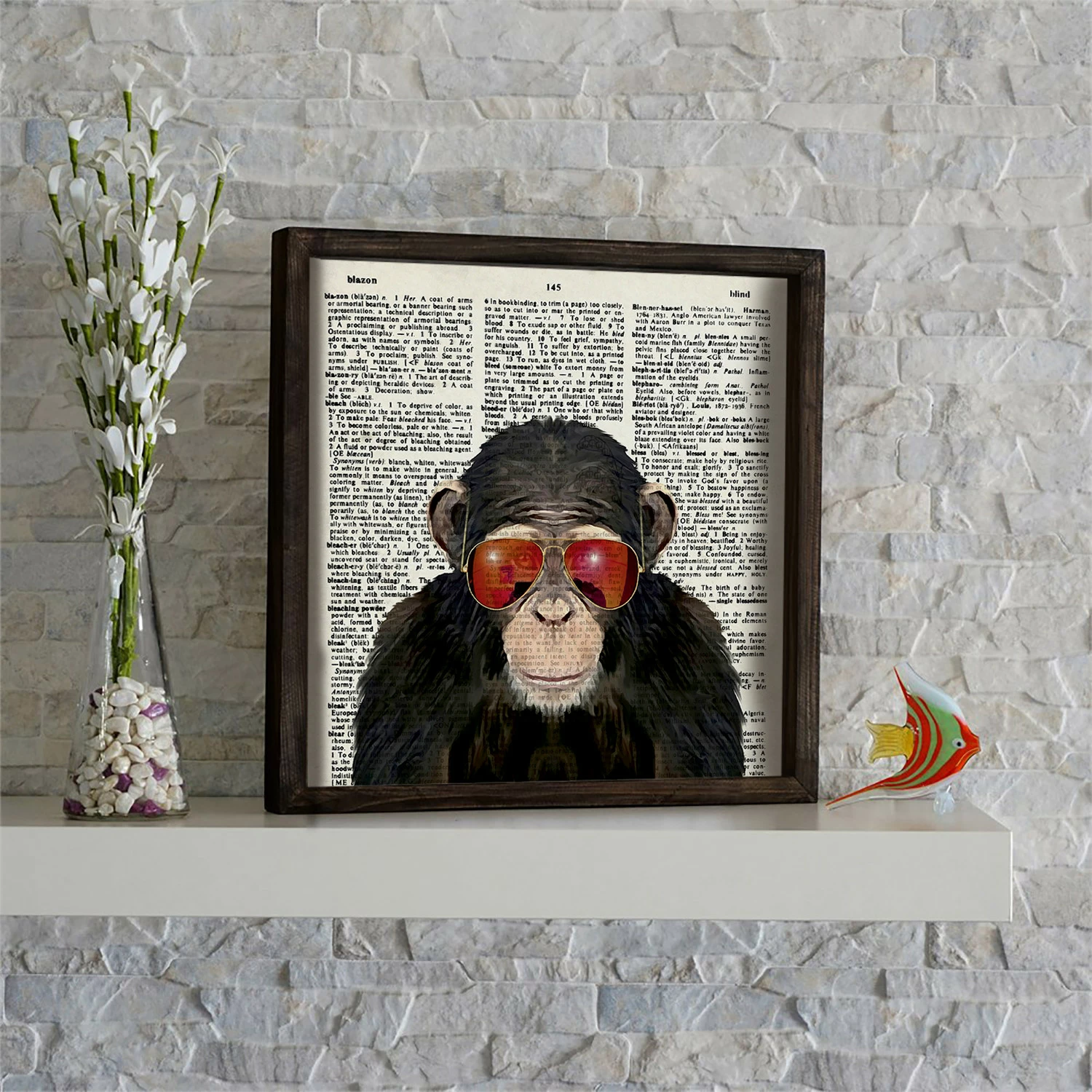 Pikturë dekorative me kornizë MDF, Wallity, KZM518, 34x34cm