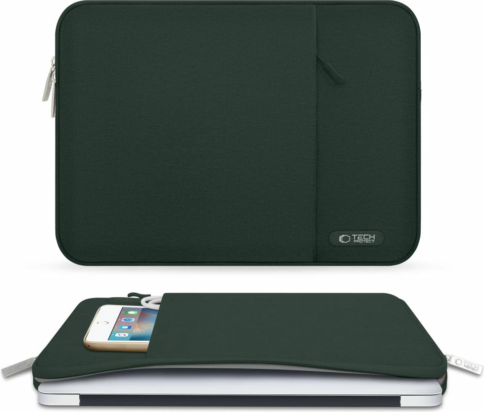 Mbështjellës laptopi Tech-Protect Sleevy 13-14", i gjelbër