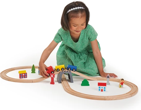 Woodlets 30 Piece Train Set