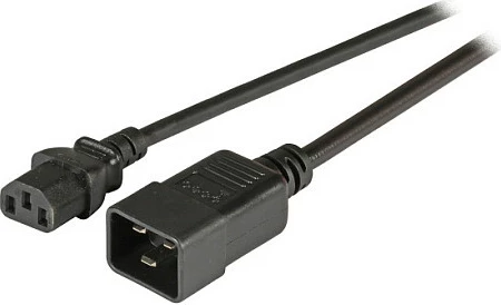 Kabllo rryme EFB Elektronik C20 180–C13 180, 1.8 m, 250 V, e zezë