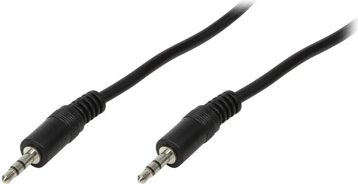 Kabllo miniJack LogiLink, 2.0m, e zezë