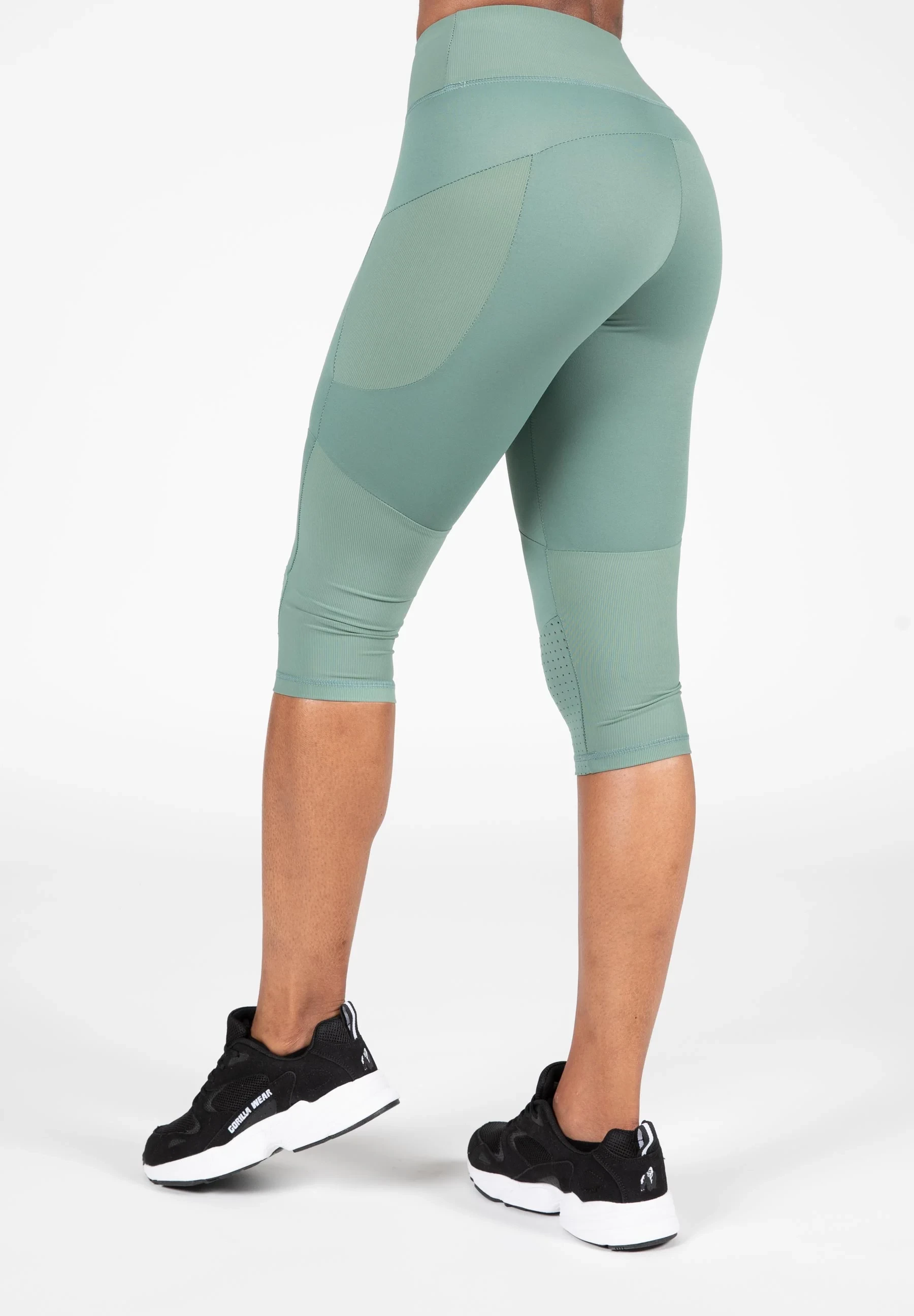Monroe Cropped Leggings - Green [Madhësia: L]