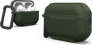 Mbështjellës UAG Metropolis për AirPods Pro, Ballistic ARMR, me karabiner, Jeshil