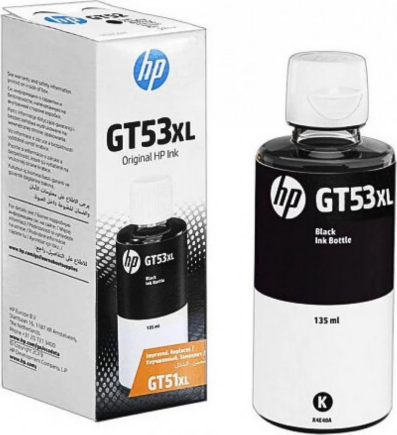 Shishe bojë printeri, HP, GT53XL 1VV21AE, 135 ml XL, e zezë