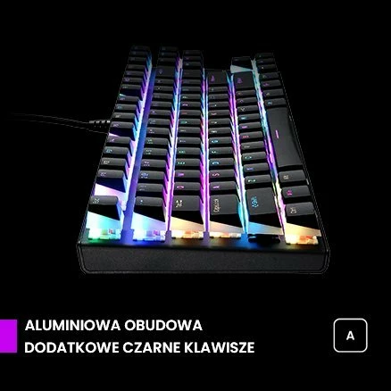Tastierë mekanike PREYON Brown Blitz Claw PBRBC87B, TKL 80%, Gateron Brown, RGB, USB, US layout, e zezë