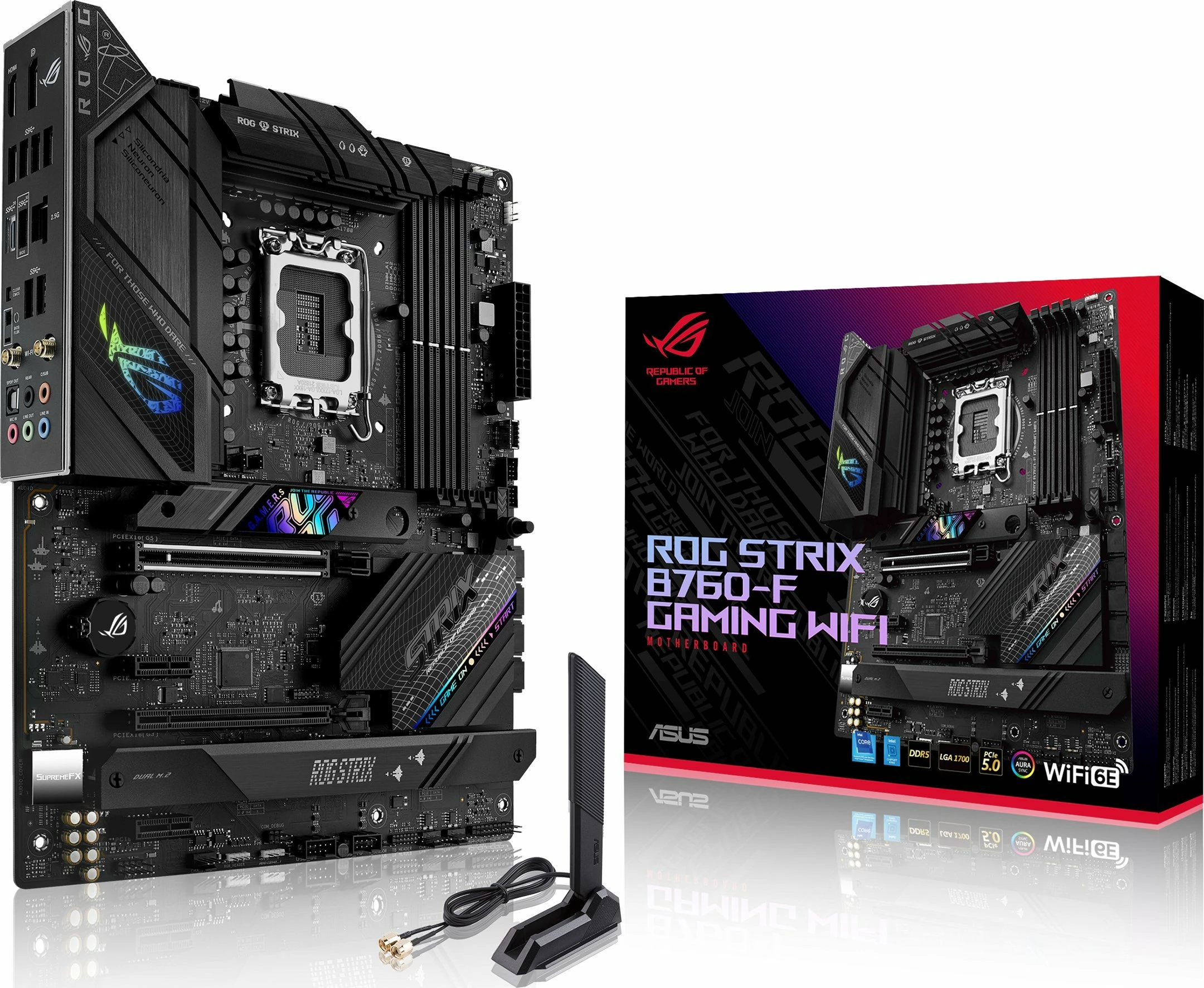 Pllakë amë Asus ROG Strix B760-F Gaming WiFi, ATX, DDR5, PCIe 5.0