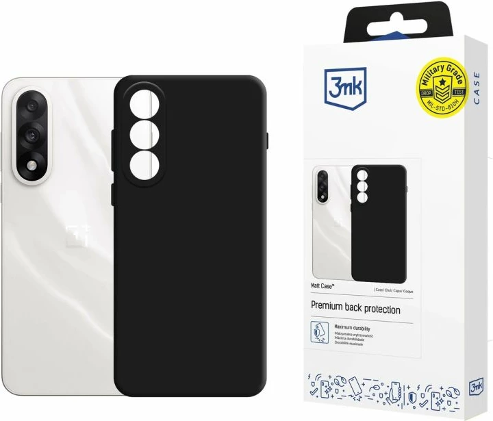 Kapak telefoni 3mk për OnePlus Nord 5, i zi mat