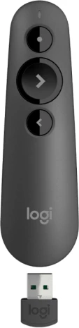 prezantues wireless LOGITECH R500s, laser i kuq, USB receiver + Bluetooth, Graphite