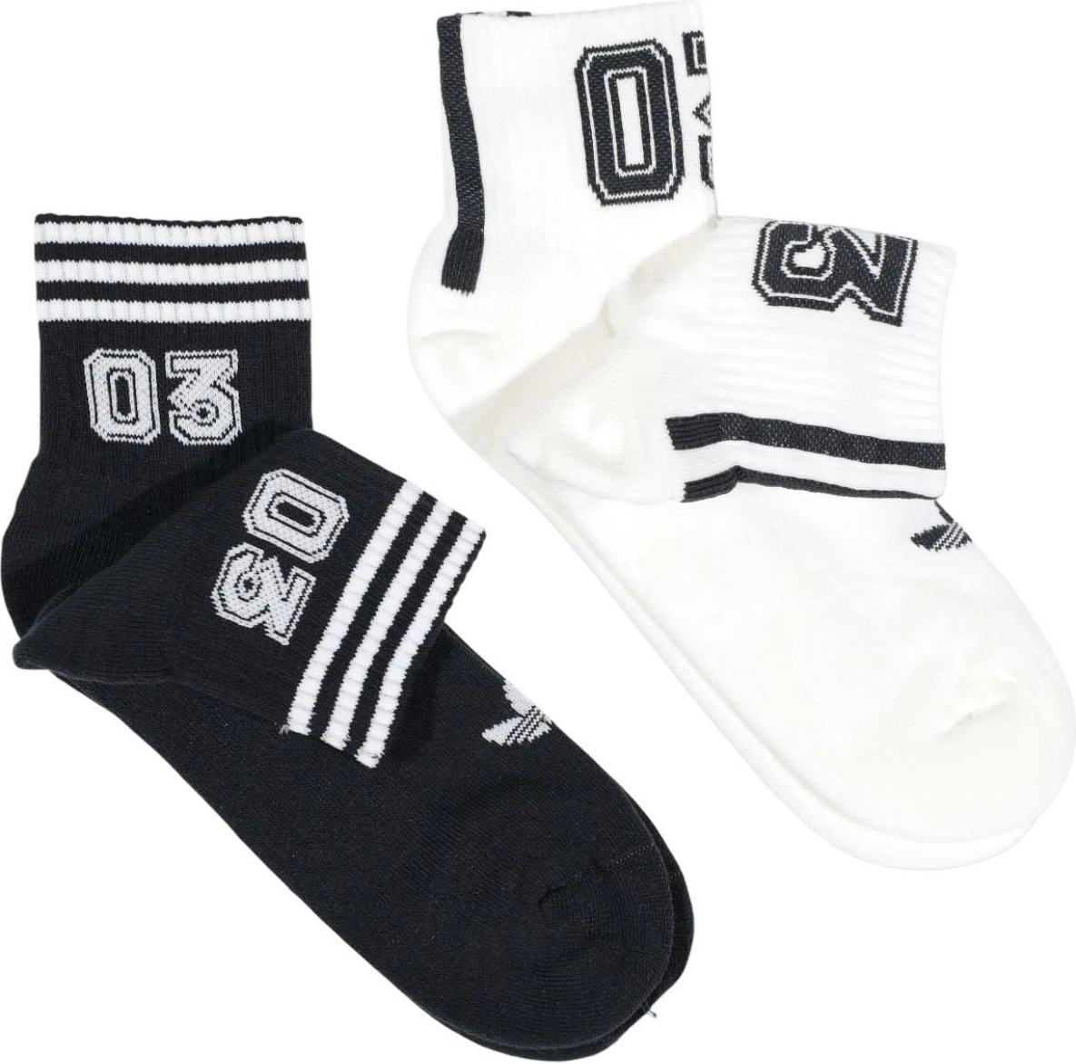 Çorape të shkurta për meshkuj adidas Originals 3S 03 KE0837, të zeza/bardha [Madhësia: 46 - 48]