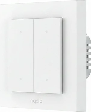 Switch për roleta Aqara Shutter Switch H2 EU, dy butona, i bardhë