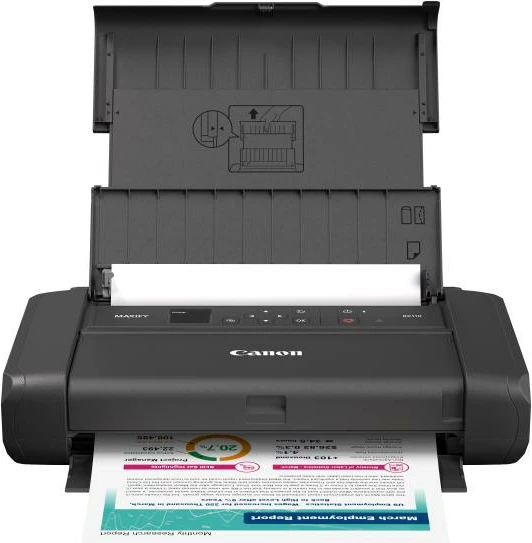 Printer inkjet portabël, Canon, MAXIFY BX110 (7069C026), A4, Wi‑Fi, bateri, e zezë