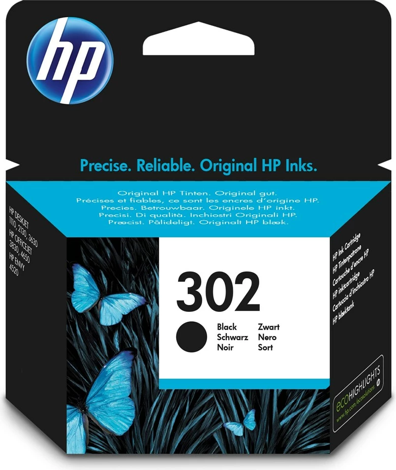 Bojë HP 302, e zezë, 1 copë