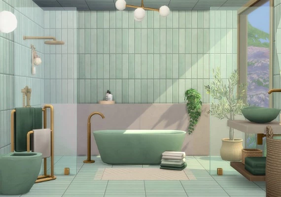 The Sims 4: Sleek Bathroom Kit DLC Global