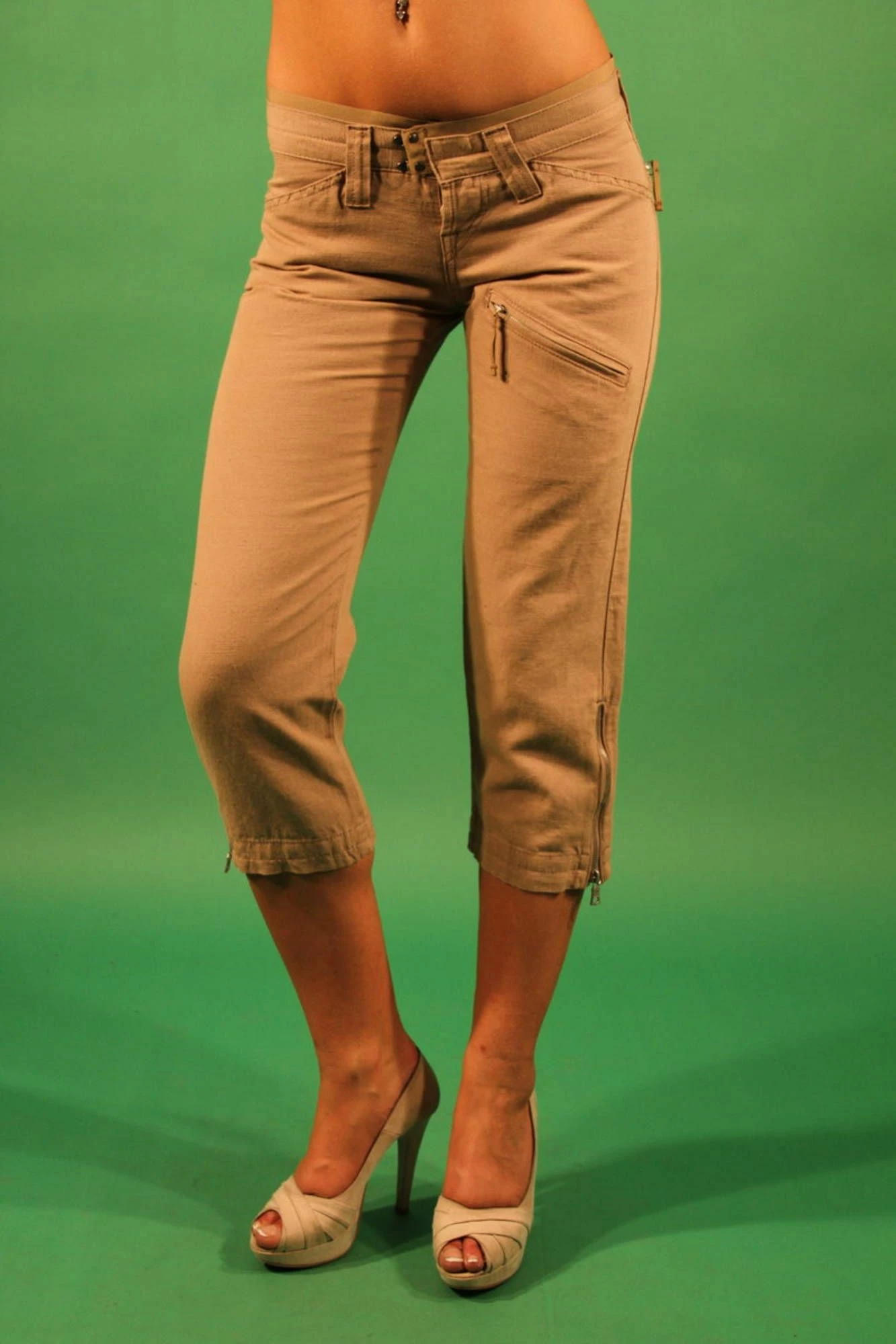Pantallona GAS Pinocchietto femra, beige