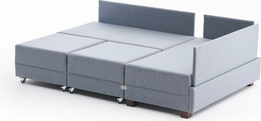 Kënd-sofë krevati Fly, ngjyrë kaltër, Atelier del Sofa