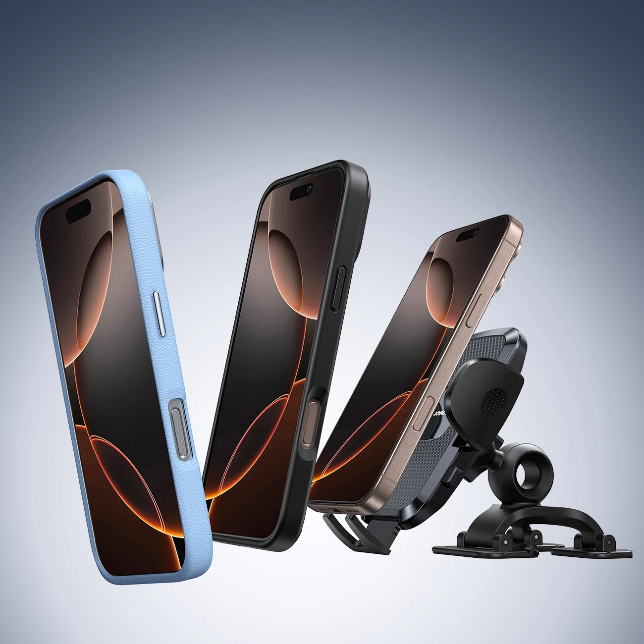 Mbajtës për celular Joyroom JR-ZS259 me kapëse, për makinë, i zi