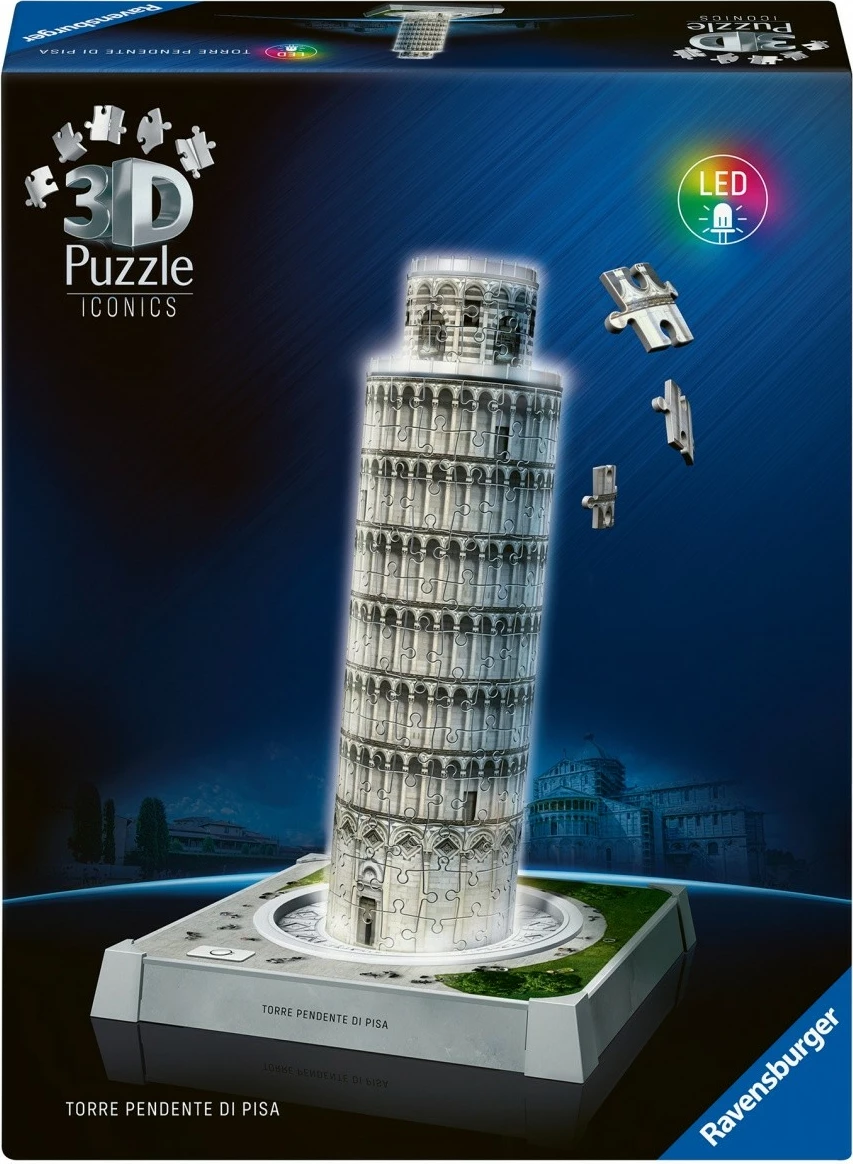 Puzzle 3D Ravensburger Leaning Tower of Pisa, 231 pjesë, plastikë