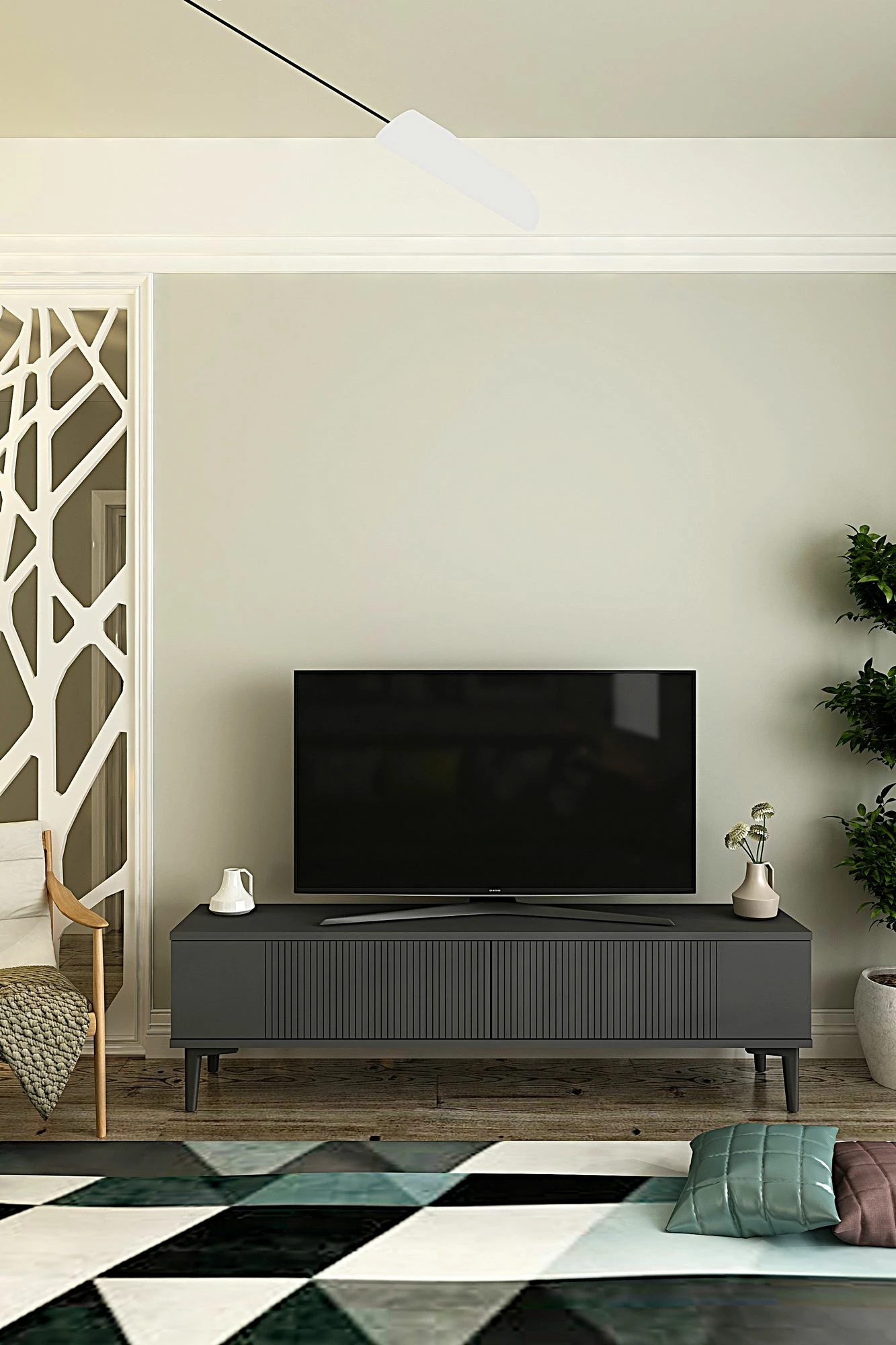 Komodë TV Skye Decor, Corsa 120, antracit