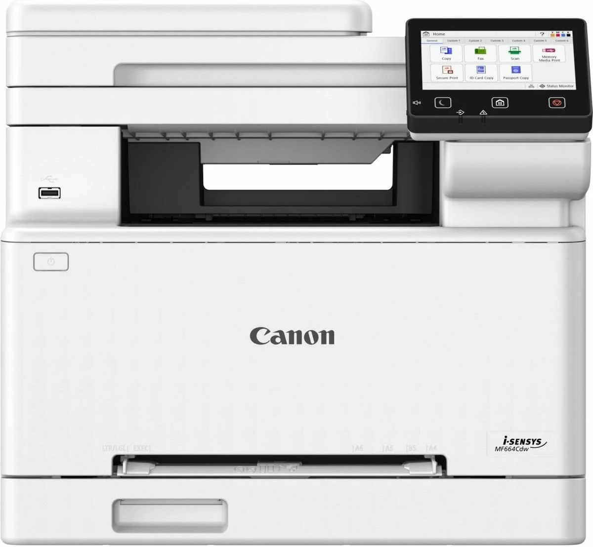 Pajisje multifunksionale lazer me ngjyra Canon i-SENSYS MF664Cdw (6928C008), A4, Wi-Fi/Ethernet, duplex, ADF, 1 GB, e bardhë