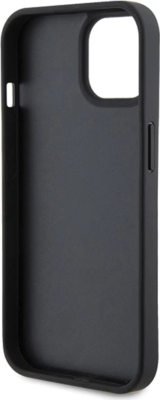 Mbështjellës Karl Lagerfeld KLHCP15SPKLPKLK për iPhone 15/14/13 6.1", lëkurë, i zi