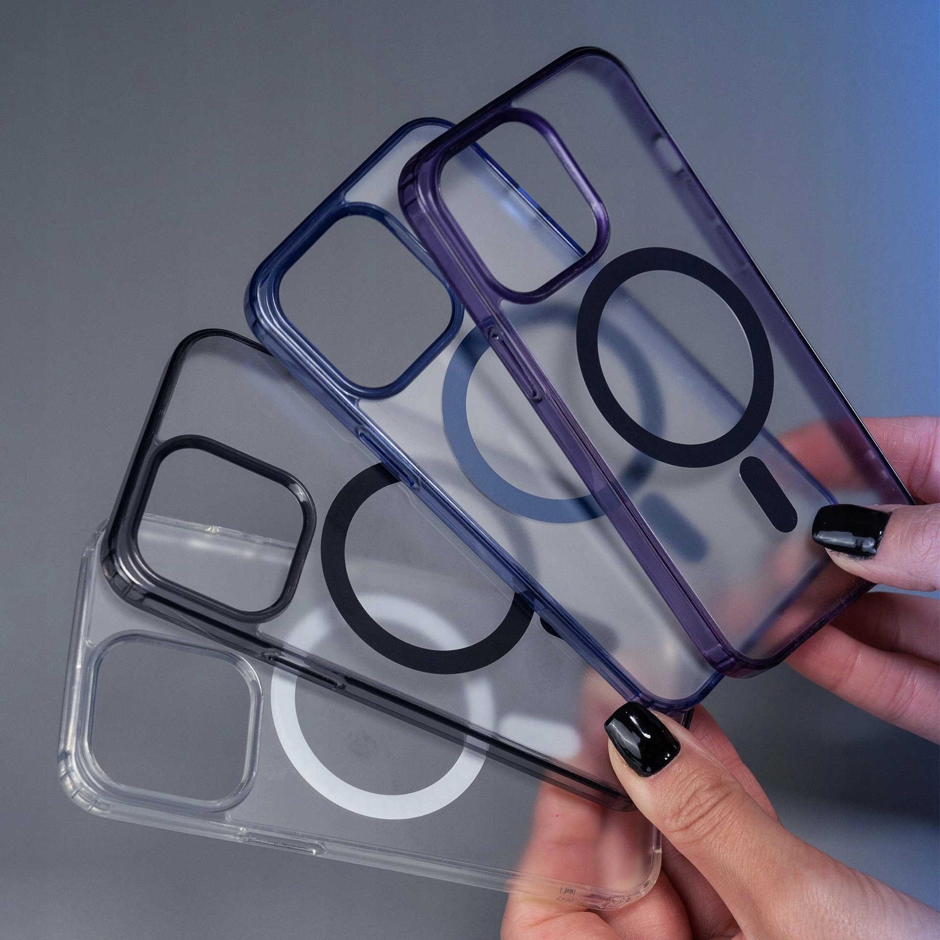 Mbështjellës 3MK Frosty MagCase për Apple iPhone 16, MagSafe, mat, plastikë, i zi