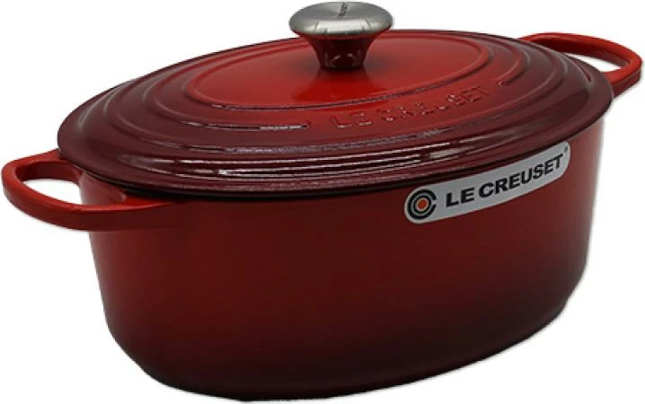 Tavë pjekjeje ovale Le Creuset Signature Roaster 31 cm, e kuqe qershi, 21178310602430