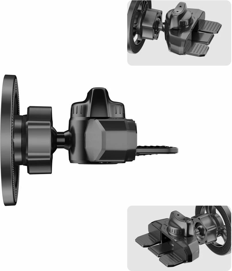 Mbajtës magnetik për celular Tech-Protect N56 me MagSafe, për makinë, i zi