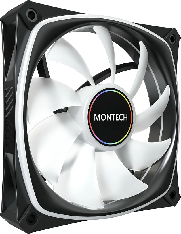 Ventilator kasë Montech AX120 Pro, 120mm, ARGB, i zi