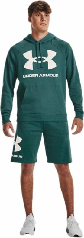 Duks Under Armour Rival Fleece Big Logo HD për meshkuj, jeshil [Madhësia: L]