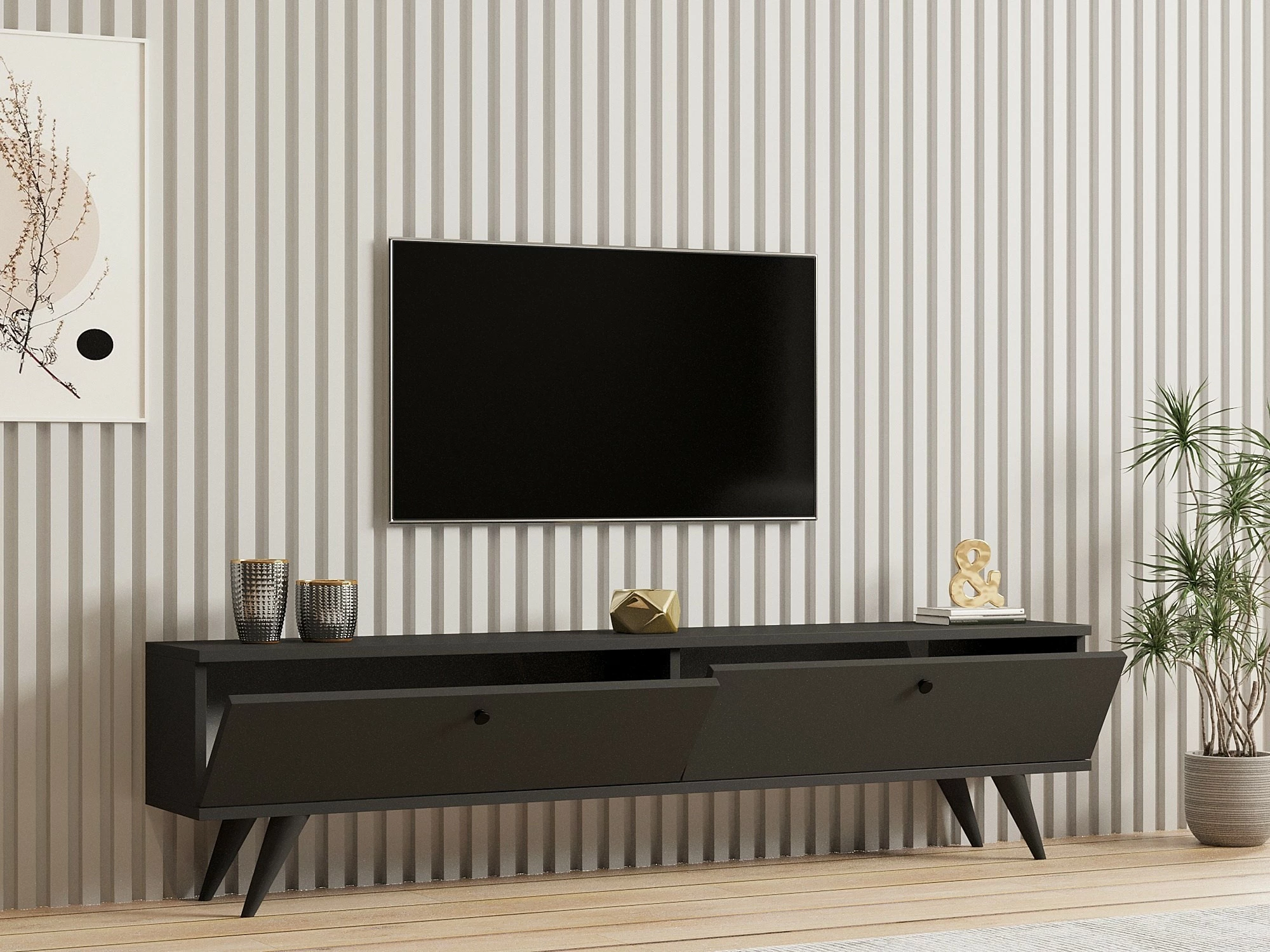 Komodë TV Hanah Home Paris, antracit