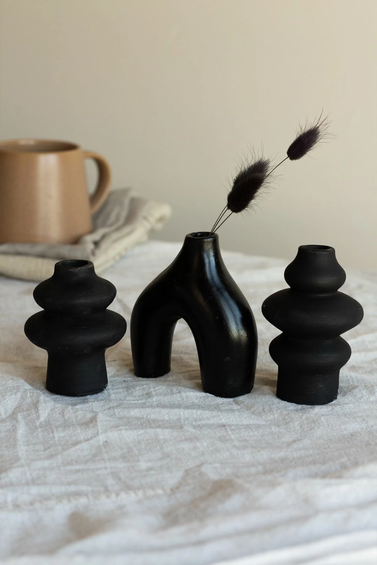 Set objekte dekorative (3 copë), ngjyrë e zezë, Evila Originals, Iskandinav 3