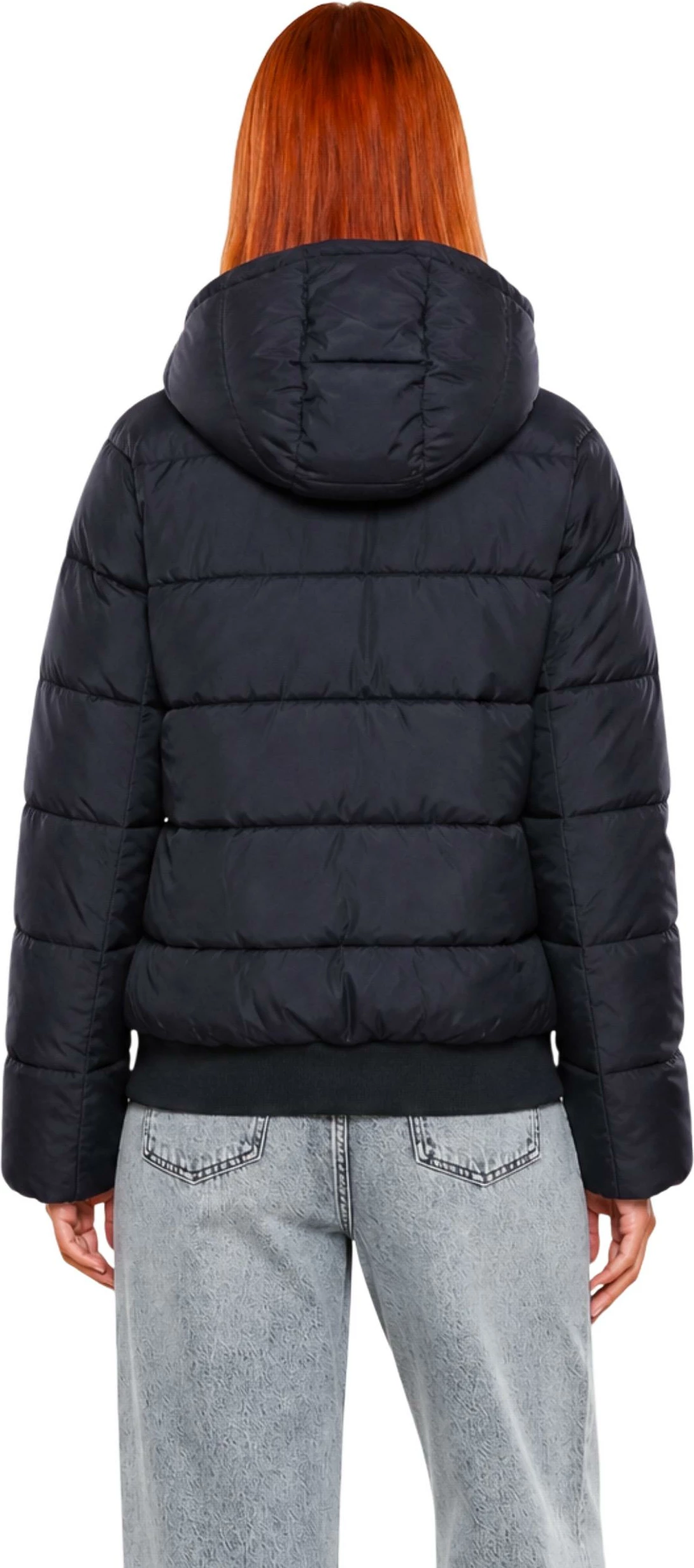 Jakne puffer për femra EA7 7W001496 AF26297, e zezë [Madhësia: M]