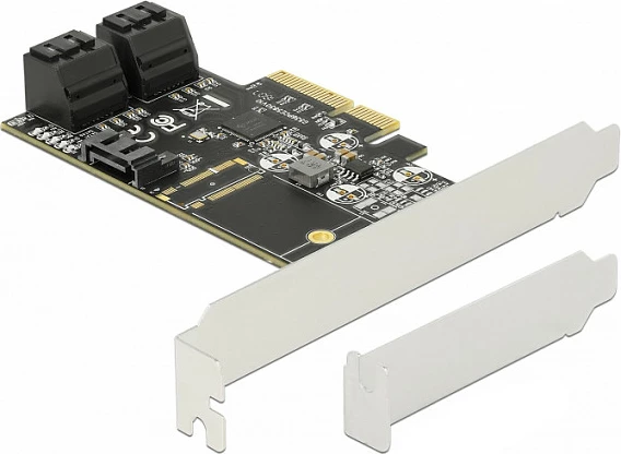 Kartelë PCIe DeLOCK 90395, 5x SATA III 6Gb/s, e gjelbër