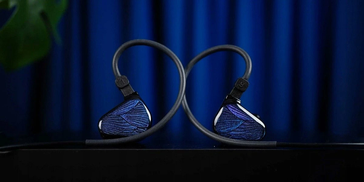 Kufje in-ear Truthhear ZEROBLUE2, dy driver dinamik 10mm+7.8mm, 3.5mm jack, 0.78mm 2-pin, blu, me kuti