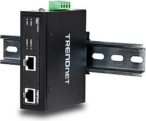 Injektor PoE+ industrial TRENDnet TI-IG30, Gigabit 2x RJ-45, IP30, 30W, i zi