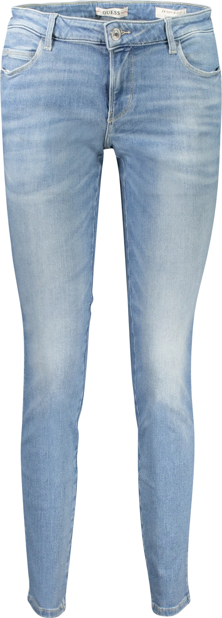 Pantallona xhins GUESS JEANS skinny mid femra kaltër e çelët