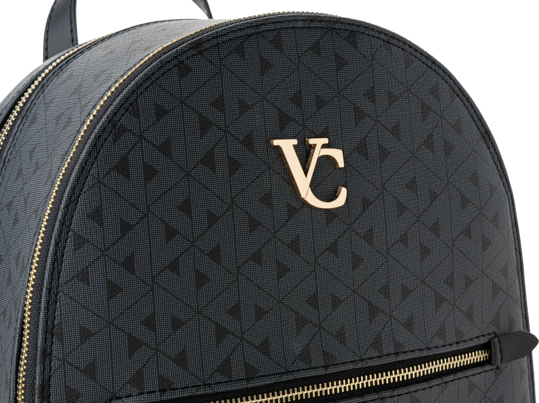 Çantë shpine Vince Camuto, Pescara, monogram, e zezë