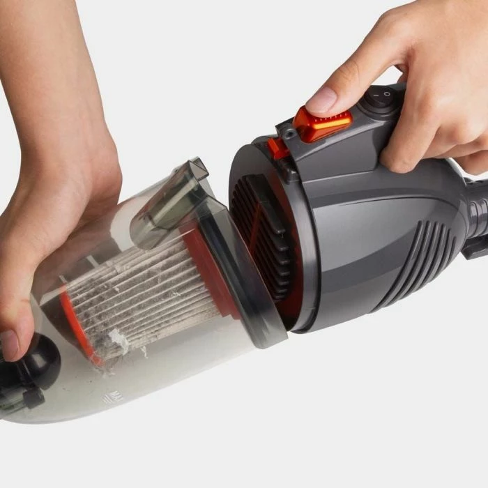 Fshesë me korrent vertikale VonHaus 3007796 800W, pa qese, 1.3L, filtër HEPA, 2-në-1, e zezë