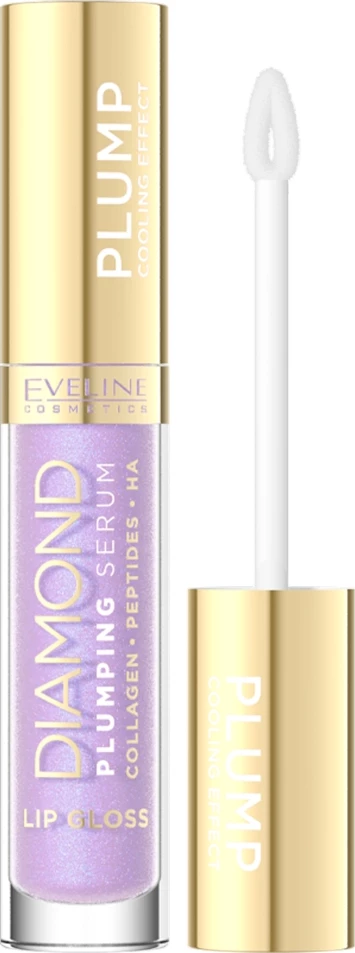 Lip gloss-serum për femra Eveline Cosmetics Diamond High Shine Serum 24 Amethyst Glow, 5ml