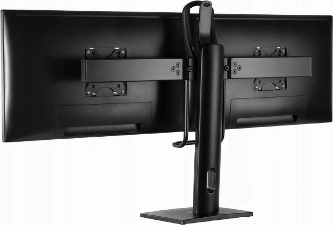 Mbajtës desktopi për 2 monitorë Gembird MS-D2-01 17"-27" VESA 75x75/100x100 max 6 kg, i zi